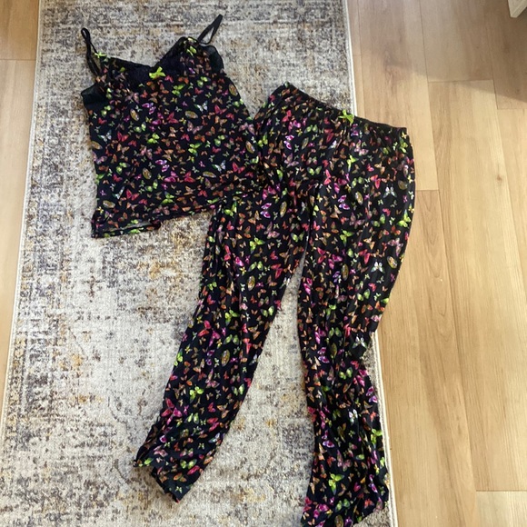 Betsey Johnson intimates butterfly pjs - Picture 1 of 5